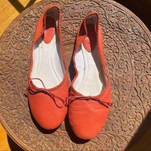 Chloé orange ballet flats